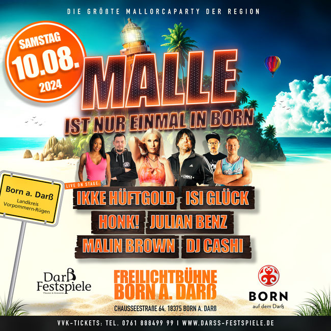 Malle in Born - die Größte Mallorcaparty der Region