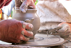 Töpfermarkt im Ostseebad Prerow / DarÃ-Museum